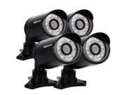 KKmoon® 4pcs 800TVL CCTV Outdoor Camera Set IR CUT Bullet Video Surveillance 3.6mm