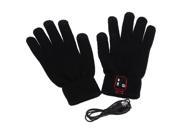 Bluetooth 3.0 Winter Calling Talking Gloves Hand Gesture Touch Screen with Speaker Microphone for iOS iPhone Android Unisex Men Women Gift