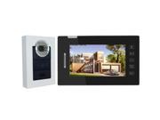 7 TFT LCD Color Video Door Phone Doorbell Intercom Security System with IR Night Vision for Villa Home Touch Key Take Photo