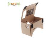 DIY Google Cardboard Virtual reality VR Mobile Phone 3D Glasses with NFC Tag for 4.5 Screen