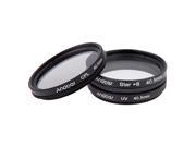 Andoer 40.5mm Filter Set UV CPL Star 8 Point Filter Kit with Case for Canon Nikon Sony DSLR Camera Lens