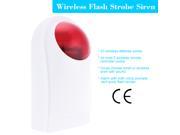 Wireless Flash Strobe Outdoor Sound Siren Red Light for Home Security Protect Alarm System