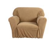 High Quality Elastic Soft Polyester Spandex Slipcover Couch Sofa Cover 1 Seater Camel
