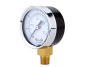 0~30psi 0~2bar Mini Dial Air Compressor Meter Hydraulic Pressure Gauge Gage Manometer Double Scale