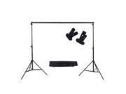 2 * 3m 6.6 * 9.8ft Adjustable Background Support Stand Photo Backdrop Crossbar Kit with two Clamps