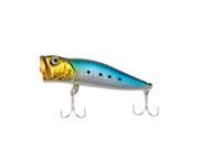 7.5cm 10.5g Hard Fishing Lure Popper Topwater Crank Bait Artificial Bait With Two Treble Hooks