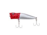 7.5cm 10.5g Hard Fishing Lure Popper Topwater Crank Bait Artificial Bait With Two Treble Hooks
