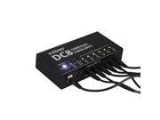 VITOOS DC8 Portable Guitar Effects Power Supply 8 Isolated Outputs 6 Way 9V 2 Way Adjustable 9V 12V 18V Switching Stabilized Voltage with Anallobar AC100 240V