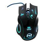 FOREV 2400DPI Adjustable Professional LED Optical 6D USB Wired Esport Gaming Mouse 6 Buttons Mice for Laptop Desktop