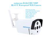H.264 HD 720P Megapixel Bullet Waterproof WiFi Camera with 3pcs Array LEDs Home Security