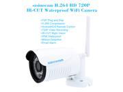 H.264 HD 720P Megapixel Bullet Waterproof WiFi Camera with 36pcs IR LEDs Home Security