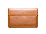 Lention Genuine Leather Flap Sleeve Bag Case Pouch for MacBook Air Pro Pro with Retina 13.3 Ultrabook Laptop Notebook