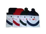 4pcs Christmas Snowman Hat Chair Back Covers Festival Decoration Decor for Dinner 60 * 40cm