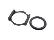 100mm Square Filter Holder with 77mm Filter Adapter Ring All Metal for Lee Hitech Singh Ray Cokin Z Series Filter