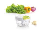 Anself Multi functional Manual Food Vegetable Chopper for Fruits Onions Garlics Salad Coleslaw Puree