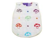 58*35cm Soft Thick Mushroom Pattern Baby Infant Sleeping Bag Swaddle Snap Fasteners