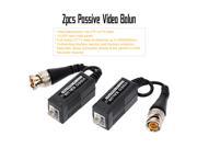 1 pair CCTV Via Twisted Pairs Passive Video Balun Transceiver Male BNC to UTP CAT5 Camera or DVR