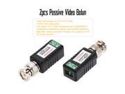 2X Coax CAT5 Camera CCTV Passive BNC Video Balun to UTP Transceiver Connector