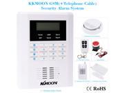 KKmoon® Wireless 433MHZ GSM PSTN SMS Home Burglar Security Alarm System Detector Sensor Kit Remote Control