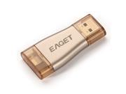 Eaget i50 USB3.0 to Lightning OTG 64G Flash Pen Drive USB Disk for iphone 6 6s Plus ipod ipad MFI Certificated