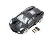 TOMTOP 2.4GHz Wireless Racing Car Shaped Optical USB Mouse Mice 3D 3 Buttons 1000 DPI CPI for PC Laptop Desktop Black