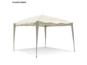 IKAYAA 3*3*2.6M Folding Outdoor Garden Canopy Gazebo Pop Up Party Wedding Camping Tent Marquee Pavilion 160g Polyester w Carry Bag
