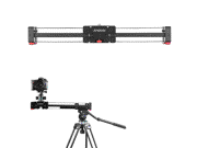 Andoer V2 500 Compact Retractable Track Dolly Slider 50cm Rail Shooting Video Stabilizer 86cm Actual Sliding Distance with 1 4 and 3 8 Thread Screw for Profes