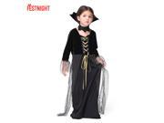 FESTNIGHT Fancy Magic Witch Costumes Halloween Children Skirt Suit Cosplay Girls Costume Party Clothes