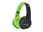 Docooler JH 812 Stereo Bluetooth Headphone Wireless Bluetooth 4.1 Headset 3.5mm Wired Earphone MP3 Player TF Card FM Radio Hands free w Mic Green for iPhone 6S