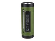 Portable Multifunctional Bluetooth Wireless Bicycle Cycling Outdoor Sports Speaker Flashlight FM Radio Power Bank green