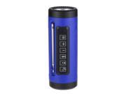 Portable Multifunctional Bluetooth Wireless Bicycle Cycling Outdoor Sports Speaker Flashlight FM Radio Power Bank blue