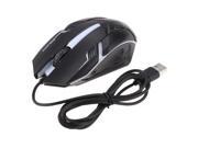 KKmoon® Ergonomic Optical USB Wired Gaming Mouse Mice 1200 DPI Breathing LED Light for Mac Laptop PC Computer