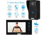 KKmoon® 7 Video Door Phone Intercome Doorbell Touch Button Remote Unlock Night Vision Rainproof Security CCTV Camera Home Surveillance TP02K11