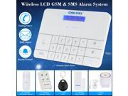 OWSOO Wireless LCD GSM SMS Home House Security Burglar Intruder Alarm System Auto Dialer