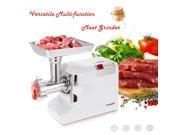 Homgeek 110V 1800W 2.6HP Electric Meat Grinder Household Commercial Sausage Maker Meats Mincer Food Grinding Mincing Machine 3 Speed With 3 Blades