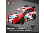 Original KM Explorer RX II 1 7 2.4G 4WD Electric Brushless High Speed RC Rally Racing Car with E8350 Engine Sound System