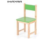 iKayaa Cute Wooden Kids Chair Stool Solid Pine Wood Children Stacking School Chair Furniture 80KG Load Capacity