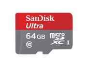 Genuine Original SanDisk Ultra 64GB microSDXC UHS I TF Flash Memory Card 80MB s Class 10 High Speed with Adapter