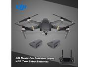 Original DJI Mavic Pro 4K FPV Foldable RC Drone Quadcopter Fly More Combo with Two Extra Batteries Car Charger Shoulder Bag