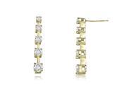 1.50 cttw. Classic Journey Round Cut Diamond Earrings in 18K Yellow Gold VS2 G H