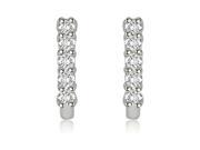 0.30 cttw. Round Cut Latchback Diamond Earrings in 14K White Gold SI2 H I