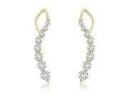 1.00 cttw. Classic Journey Round Cut Diamond Earrings in 18K Yellow Gold