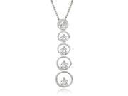 1.00 cttw. Round Cut Diamond Five-Stone Journey Pendant in Platinum (SI2, H-I) 1.00 cttw. Round Cut Diamond Five-Stone Journey Pendant in Platinum (SI2, H-I)