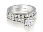 1.75 cttw. Cathedral Round Cut Diamond Bridal Set in 18K White Gold (VS2, G-H) 1.75 cttw. Cathedral Round Cut Diamond Bridal Set in 18K White Gold (VS2, G-H)