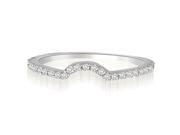 0.25 cttw. Curved Petite Round Cut Diamond Wedding Ring in Platinum 0.25 cttw. Curved Petite Round Cut Diamond Wedding Ring in Platinum