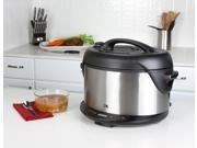 Kalorik Black and Stainless Steel Indoor Electric Pressure Cooker and Smoker