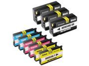 TMP Replacement Set of 9 HP 950XL and 951XL High Yield Ink Cartridges for Hewlett Packard 3 Black 2 Each Cyan Magenta Yellow