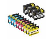 TMP 12 Pack Ink Cartridges Replacement for HP 932XL 933XL 3 Black CN053AN ink cartridge 3 Cyan CN054AN 3 Magenta CN055AN 3 Yellow CN056ANM
