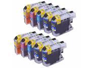 TMP Compatible Brother LC203 Set of 10 High Yield Ink Cartridges 4 LC203BK Black 2 LC203C Cyan 2 LC203M Magenta and 2 LC203Y Yellow