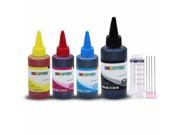 INKUTEN 4 Bottles High Quality Refill Ink 150ml Black 100ml per color total 450ml For HP 27 HP 28 HP27 HP28 Black and Color Made in the USA